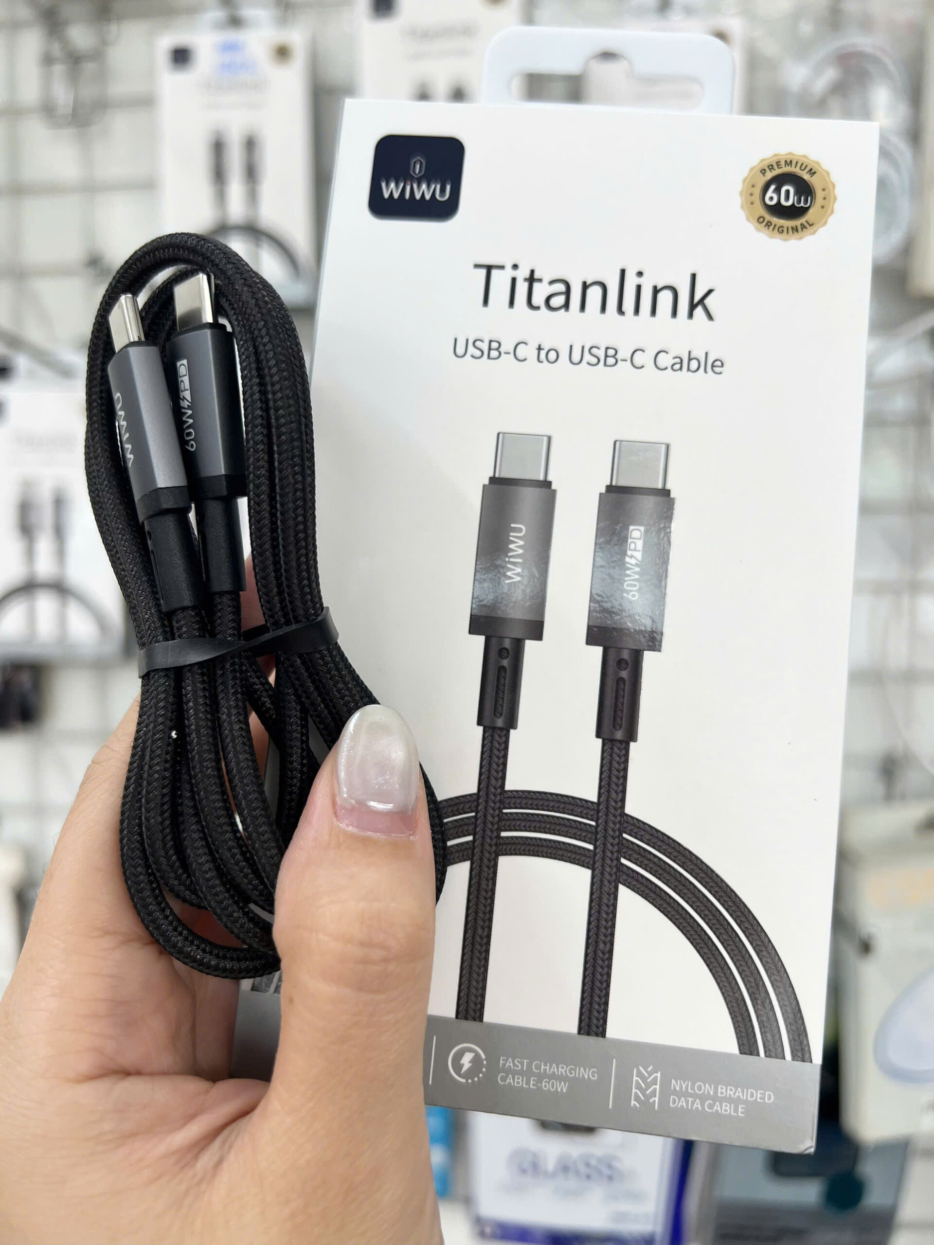 Cap Sac Nhanh Wiwu 60w Usb C Sang Usb C Titan Link Series Wi C057 (4)