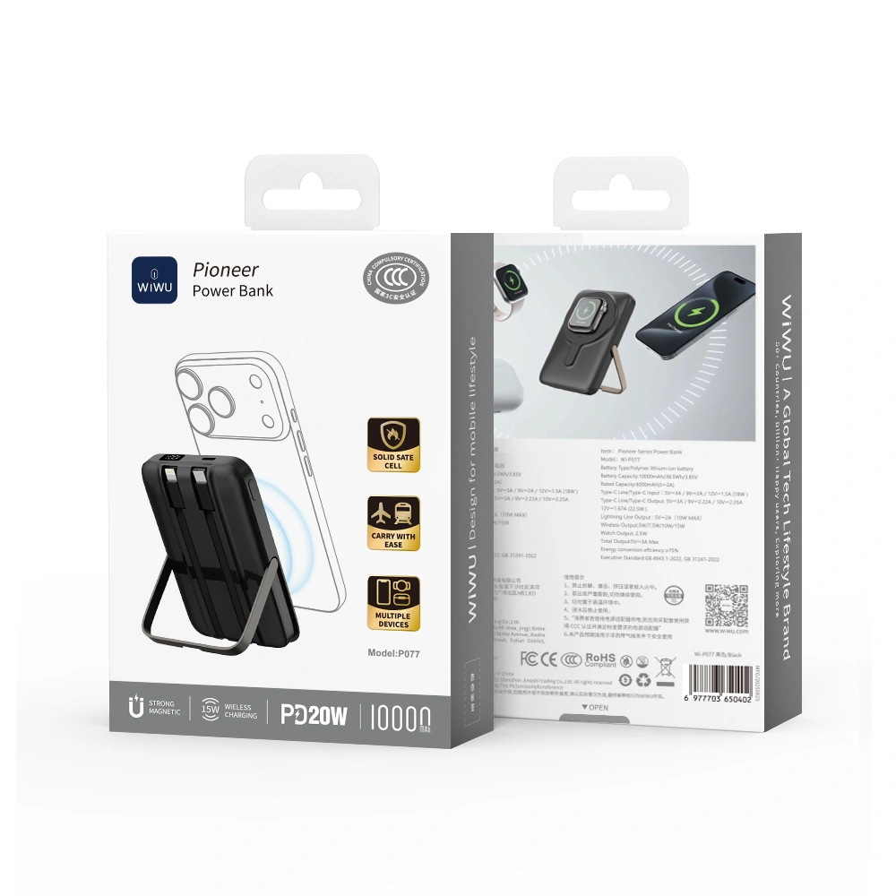 Sac Du Phong 10000mah Chinh Hang Wiwu Pioneer Power Bank Wi P077 (12)