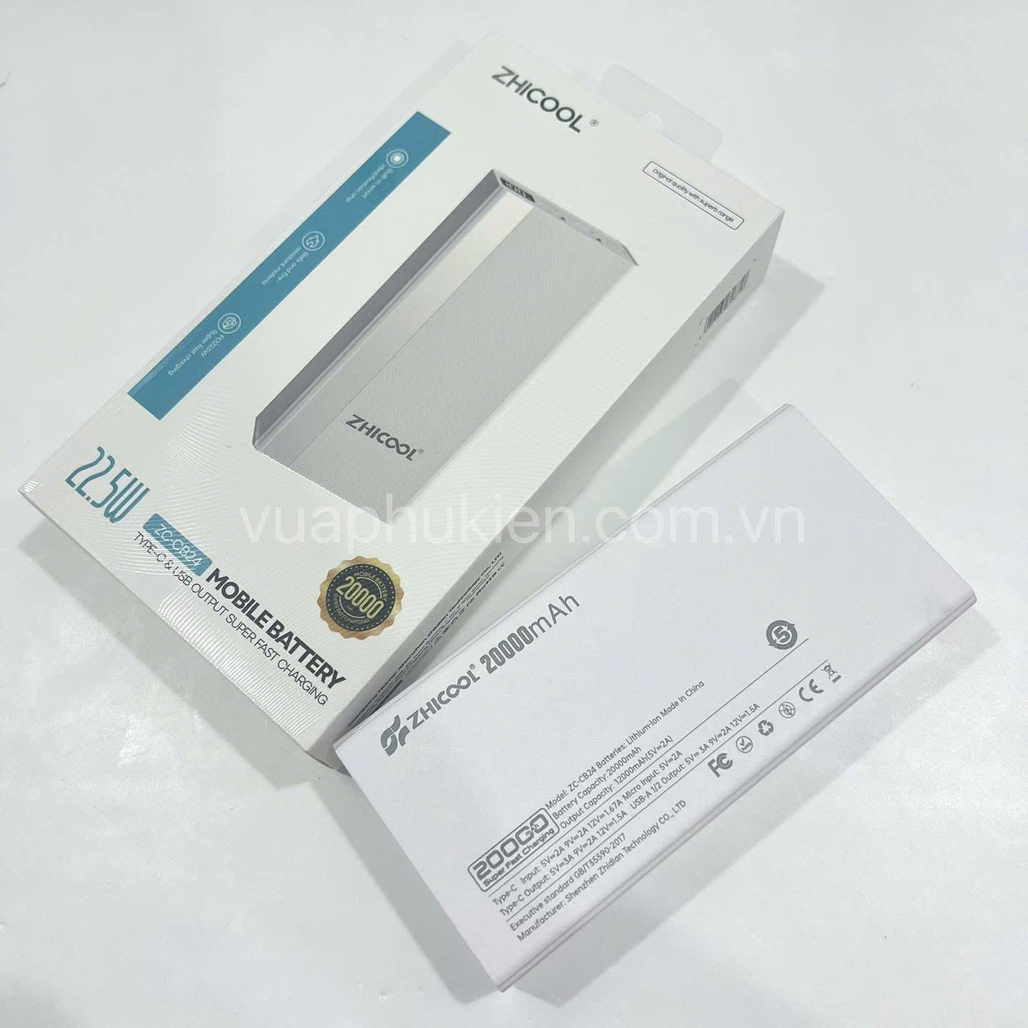 Sac Du Phong 20000mah Chinh Hang Zhicool Zc Cb24 Sac Nhanh 22 5w (4)