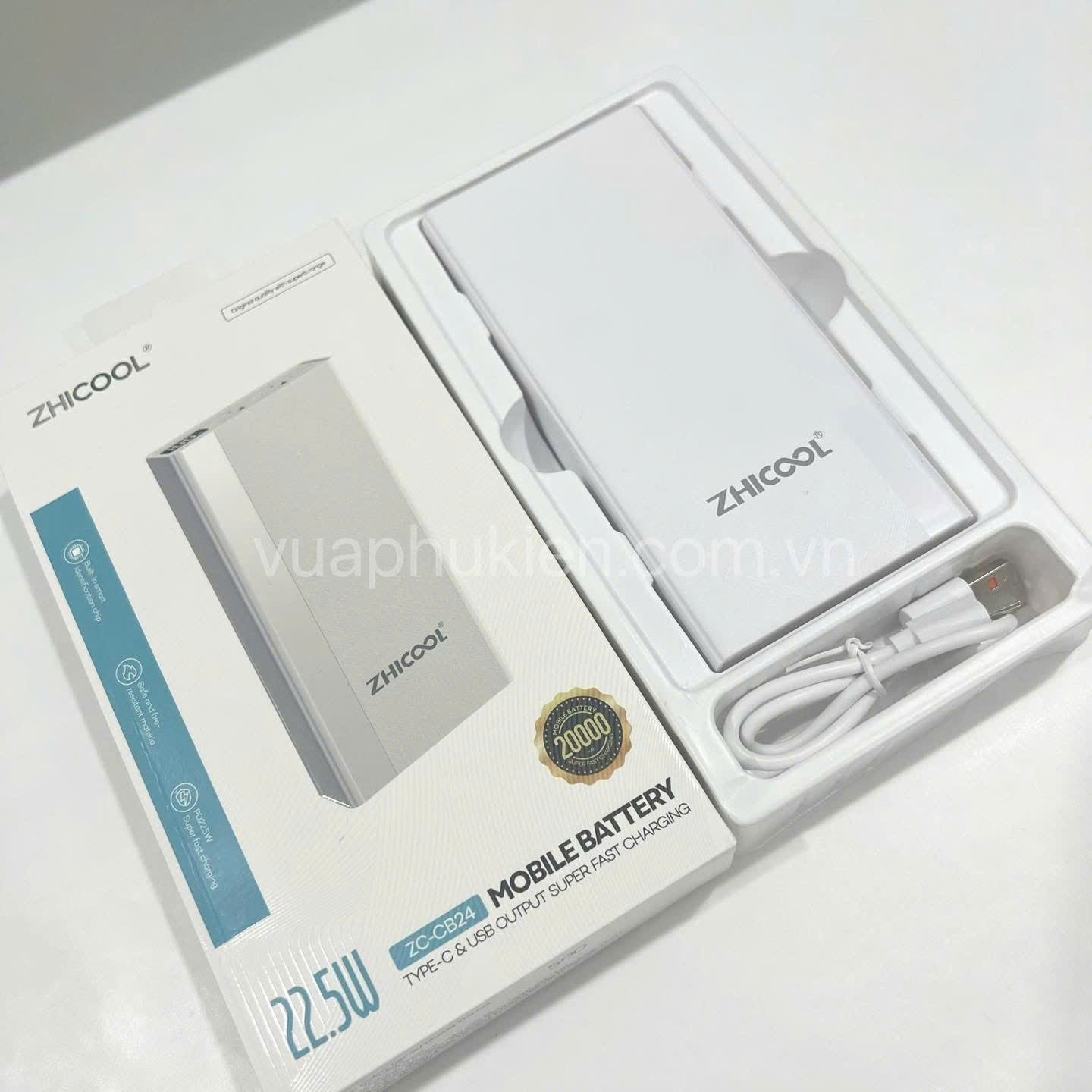 Sac Du Phong 20000mah Chinh Hang Zhicool Zc Cb24 Sac Nhanh 22 5w (5)