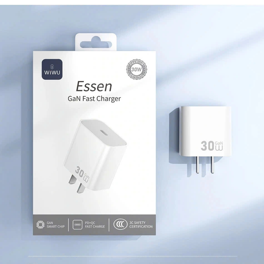 Củ sạc nhanh 30W chính hãng Wiwu Essen GaN Fast Charger