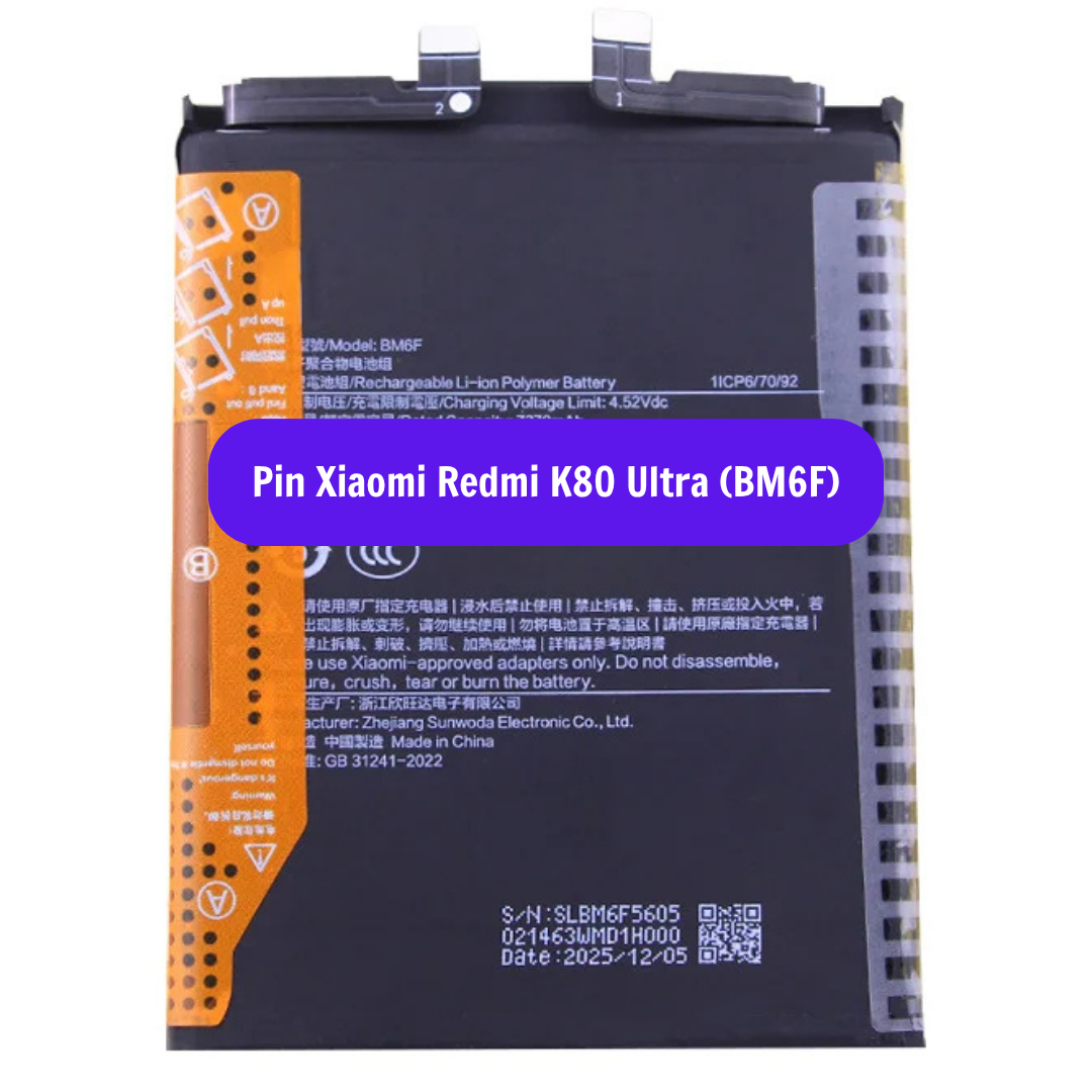 Thay Pin Xiaomi Redmi K80 Ultra Bm6f Uy Tin Lay Ngay Tai Ha Noi